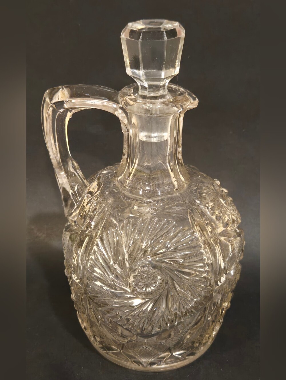 Clear Glass Decorative Cruet with Stopper - Clear